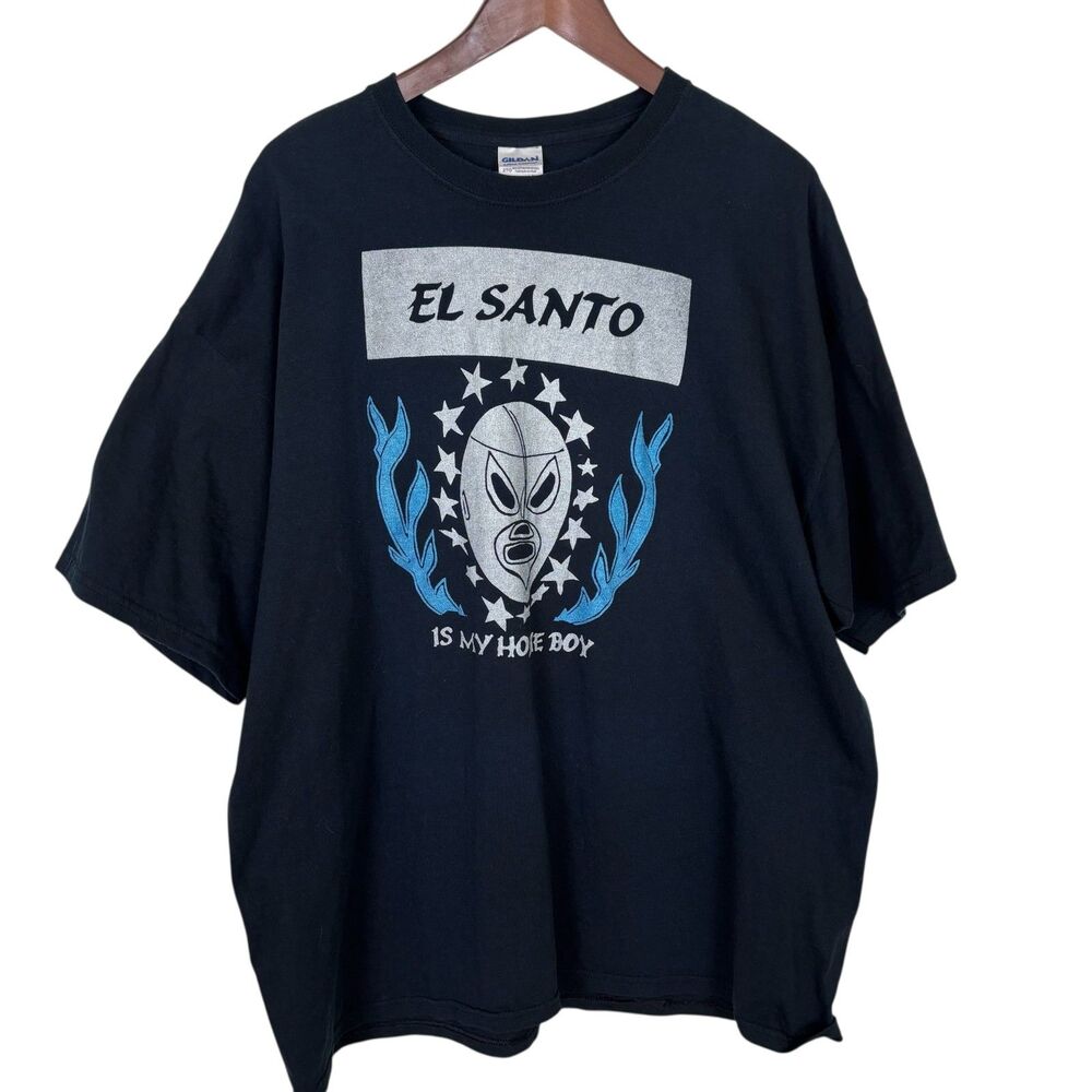 El Santo is my home boy T-Shirt Men’s 2XL Gildan